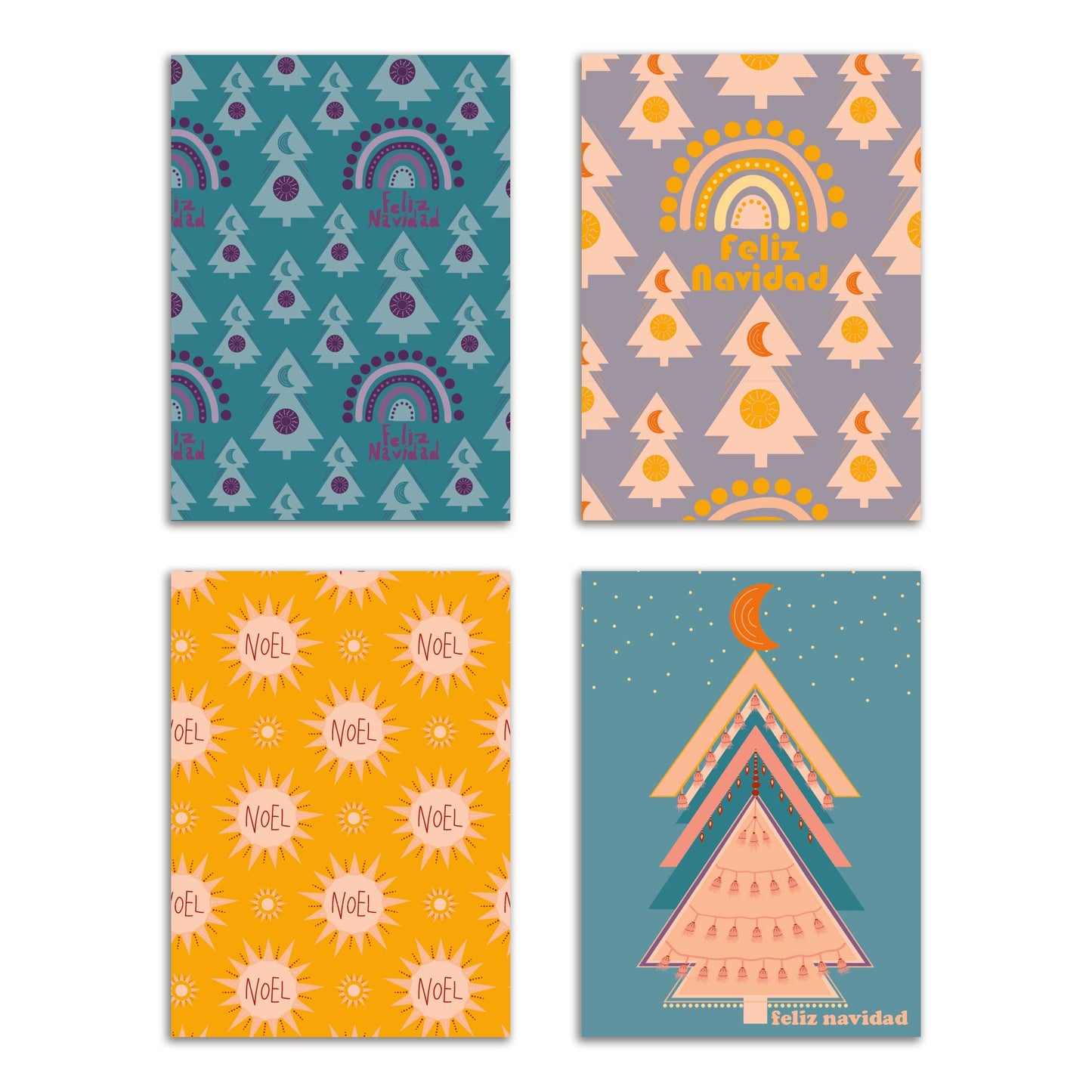 Feliz Navidad Greeting Cards, Set of 24