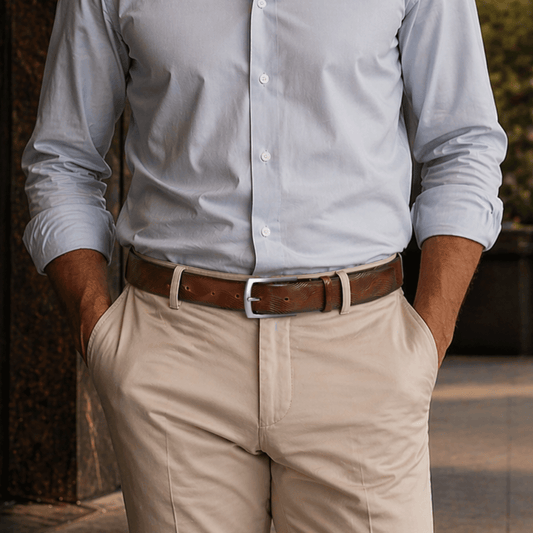 WAVE EMBOSSED BELT