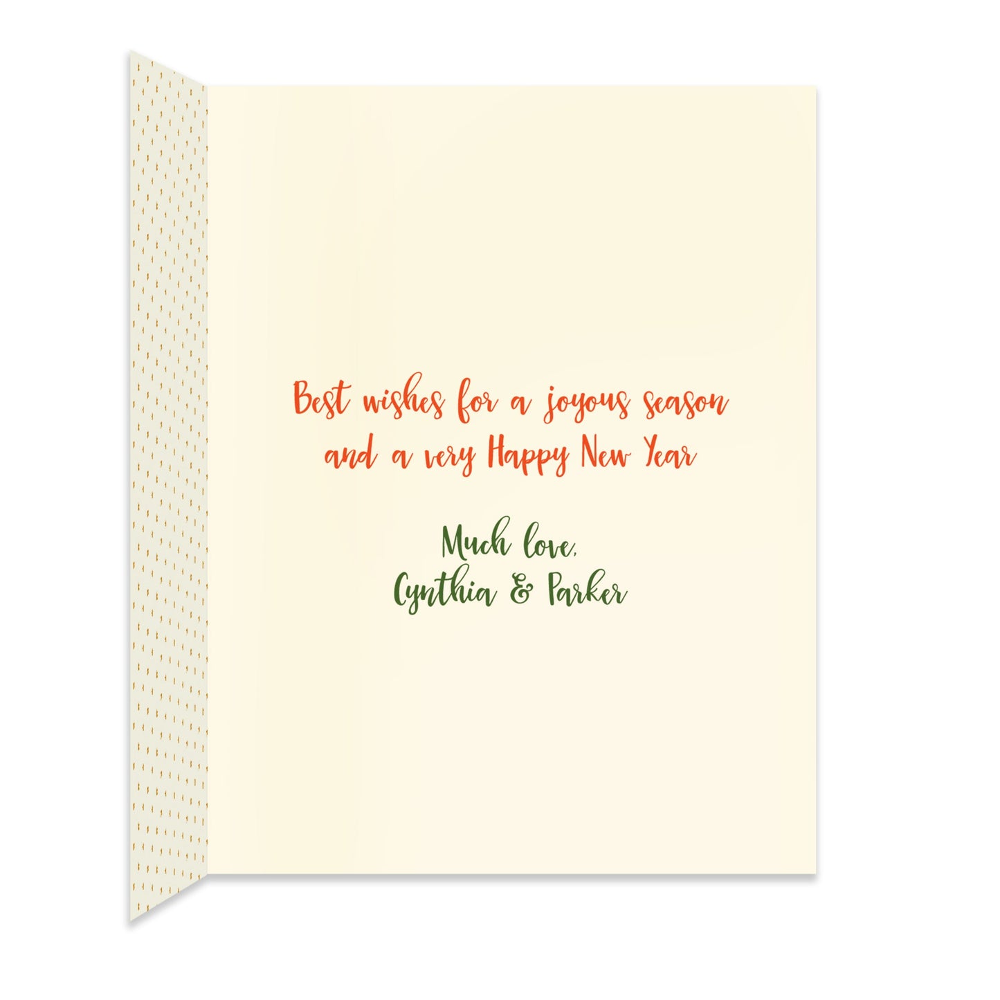 Merry Tree Custom Folded Paper Holiday Card