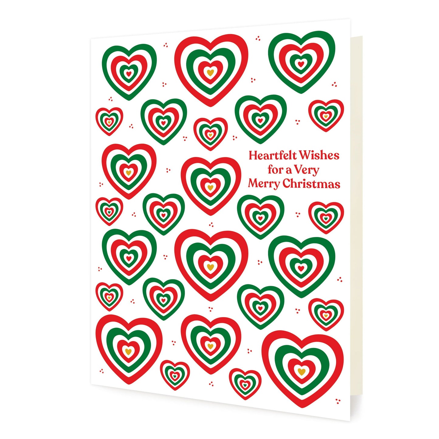 Heartfelt Wishes Custom Folded Paper Holiday Card