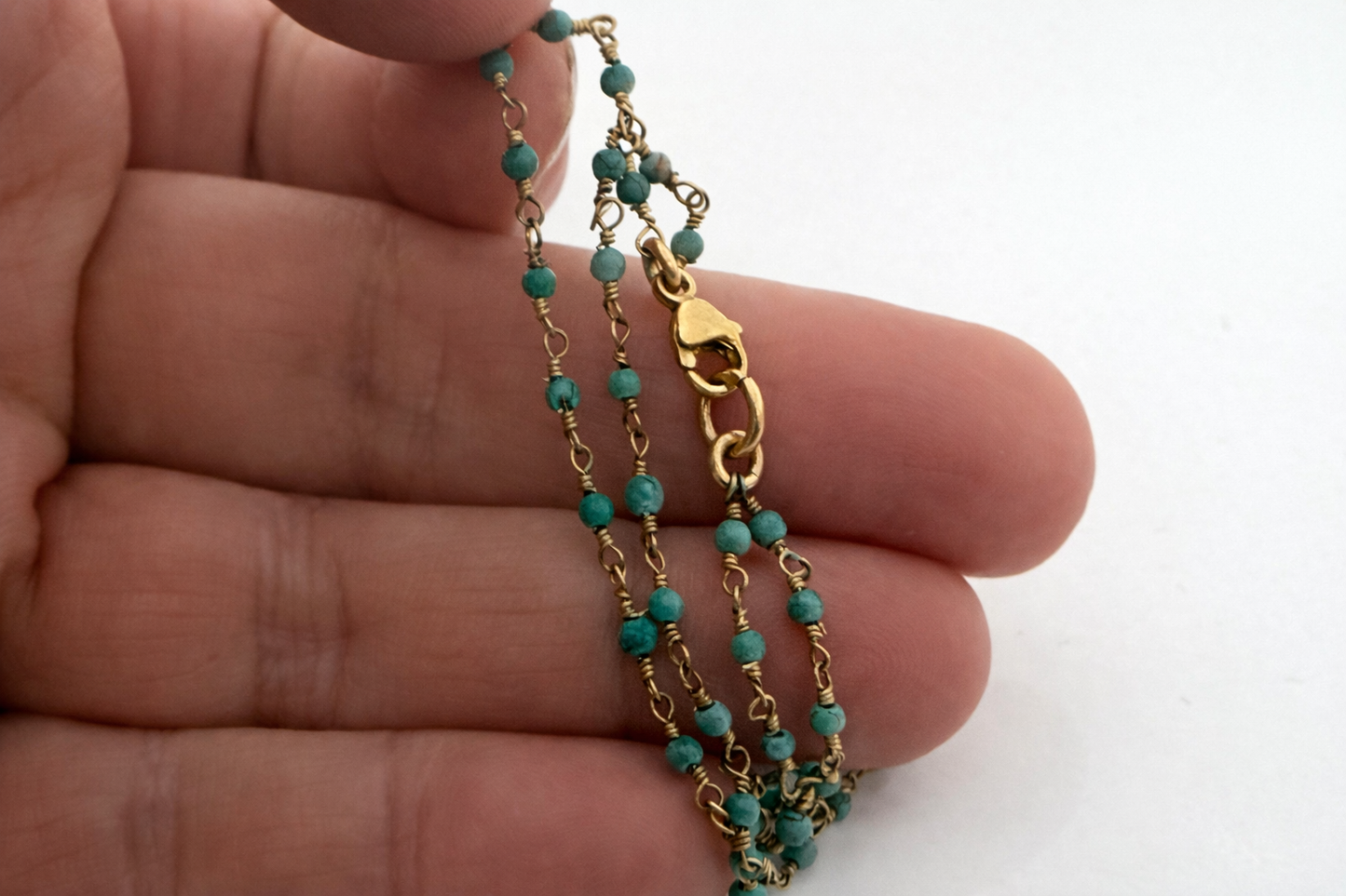 African Turquoise Double Strand Bracelet