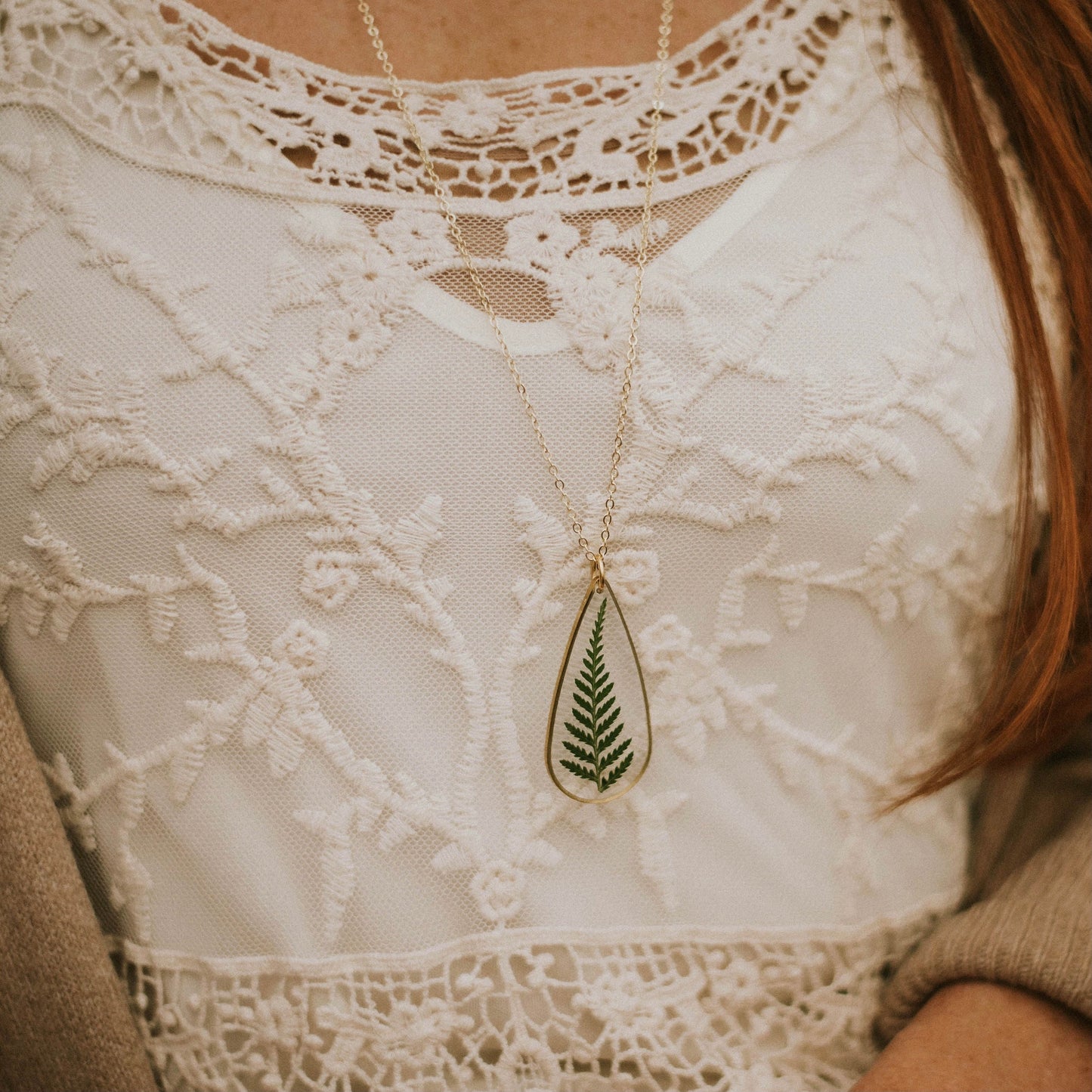 Large Brass Teardrop