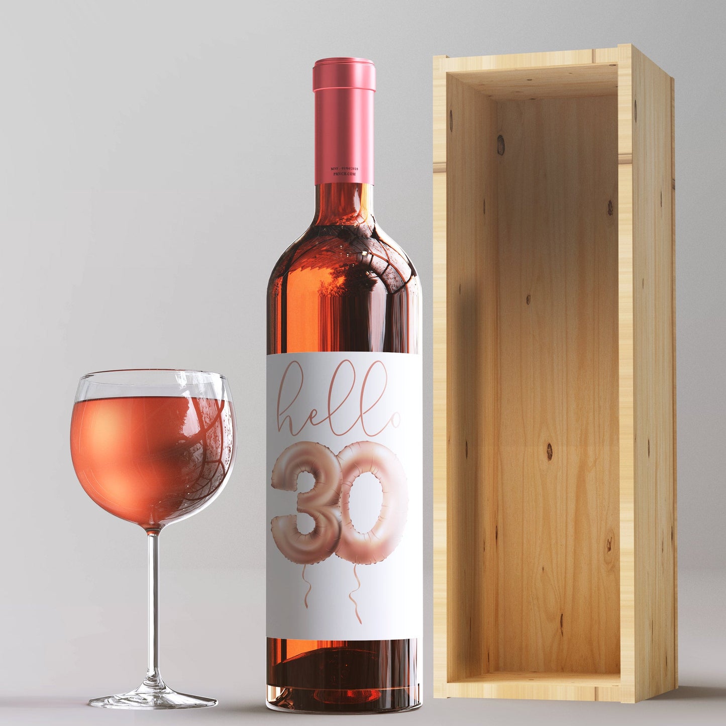 Dirty 30 Birthday Wine Labels, Pack of 4