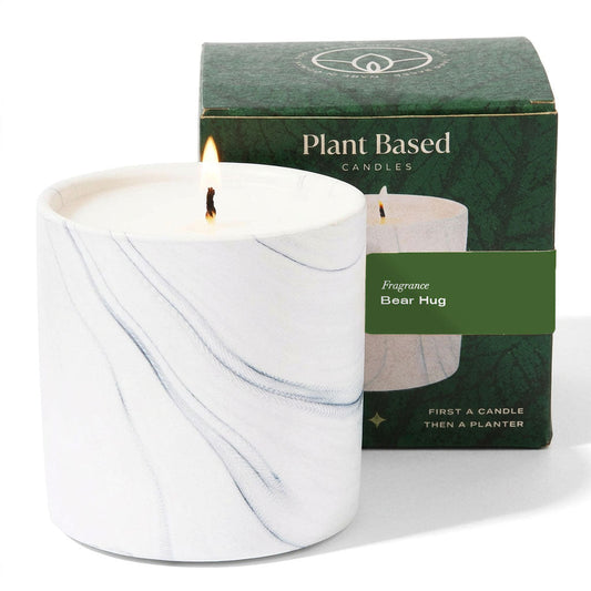 Bear Hug White Marble Candle 6oz