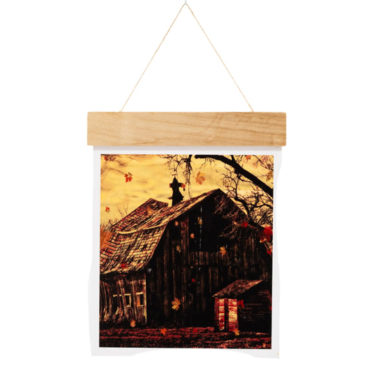 Old Wooden Barn Hanging Print | 11" x 21" | Journey West Photographer