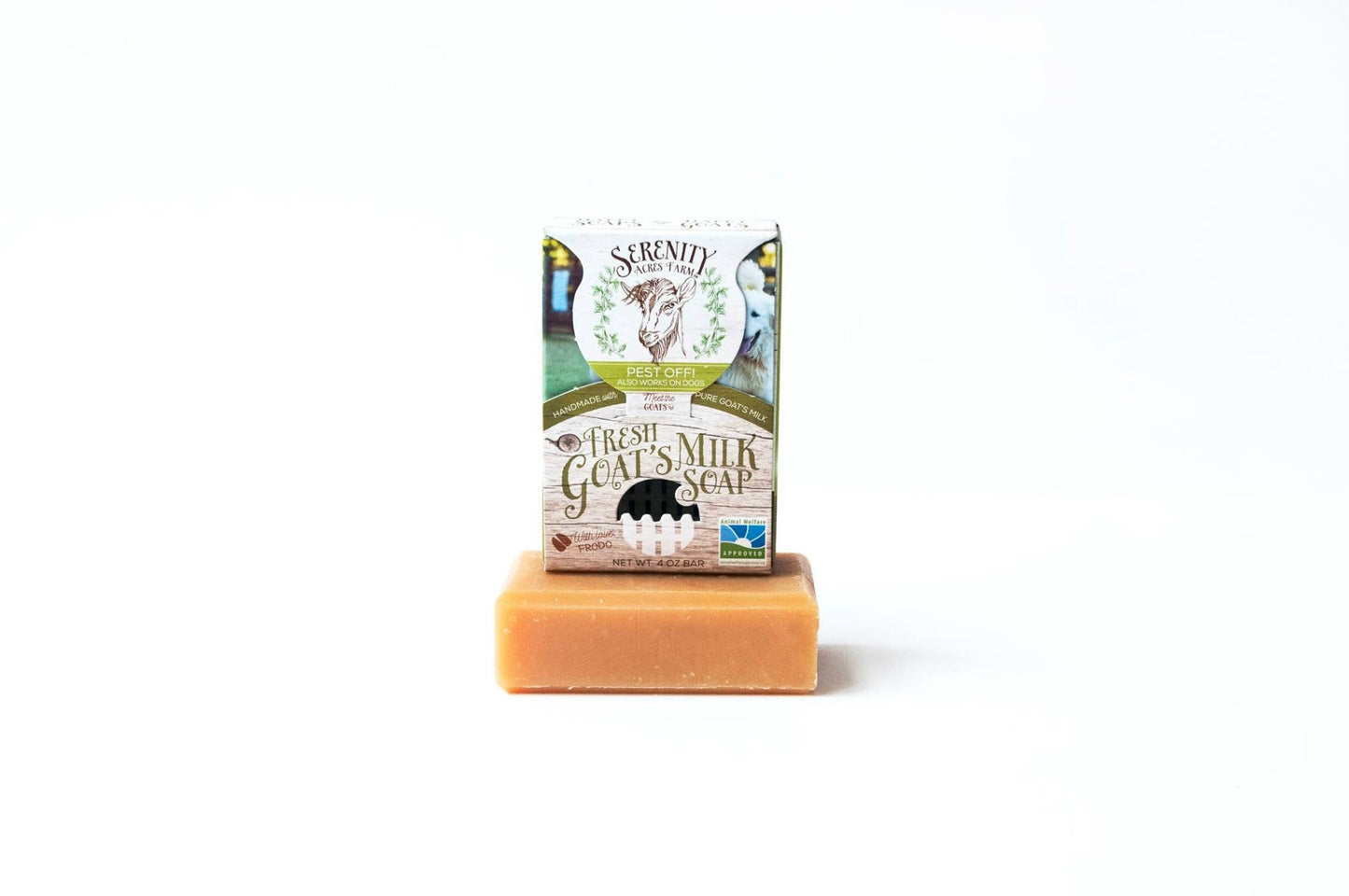 Pest Off Goat Milk Soap for Dogs and Humans | Outdoor & Camper’s Bar by Serenity Acres Farm™