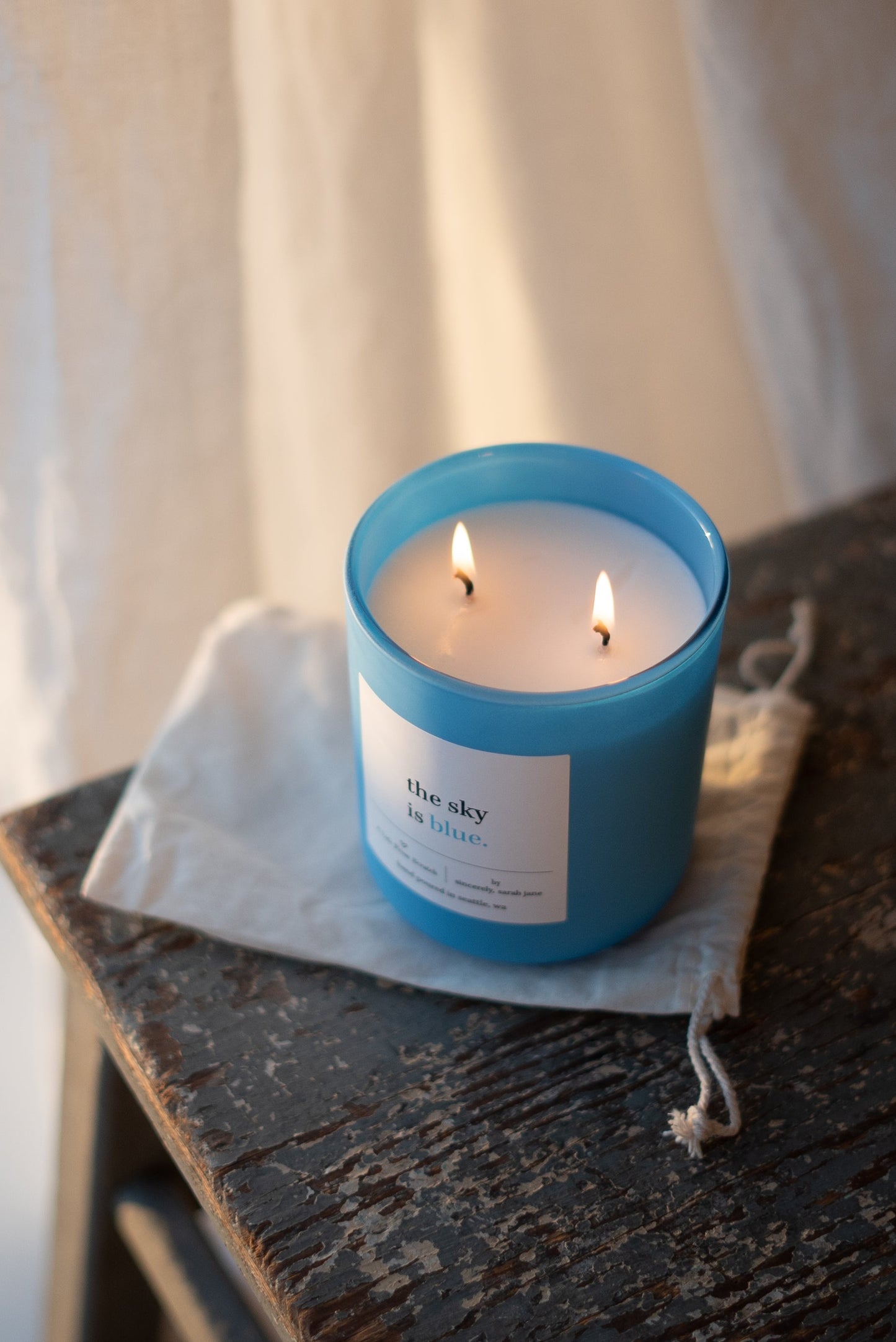 The Sky Is Blue Candle