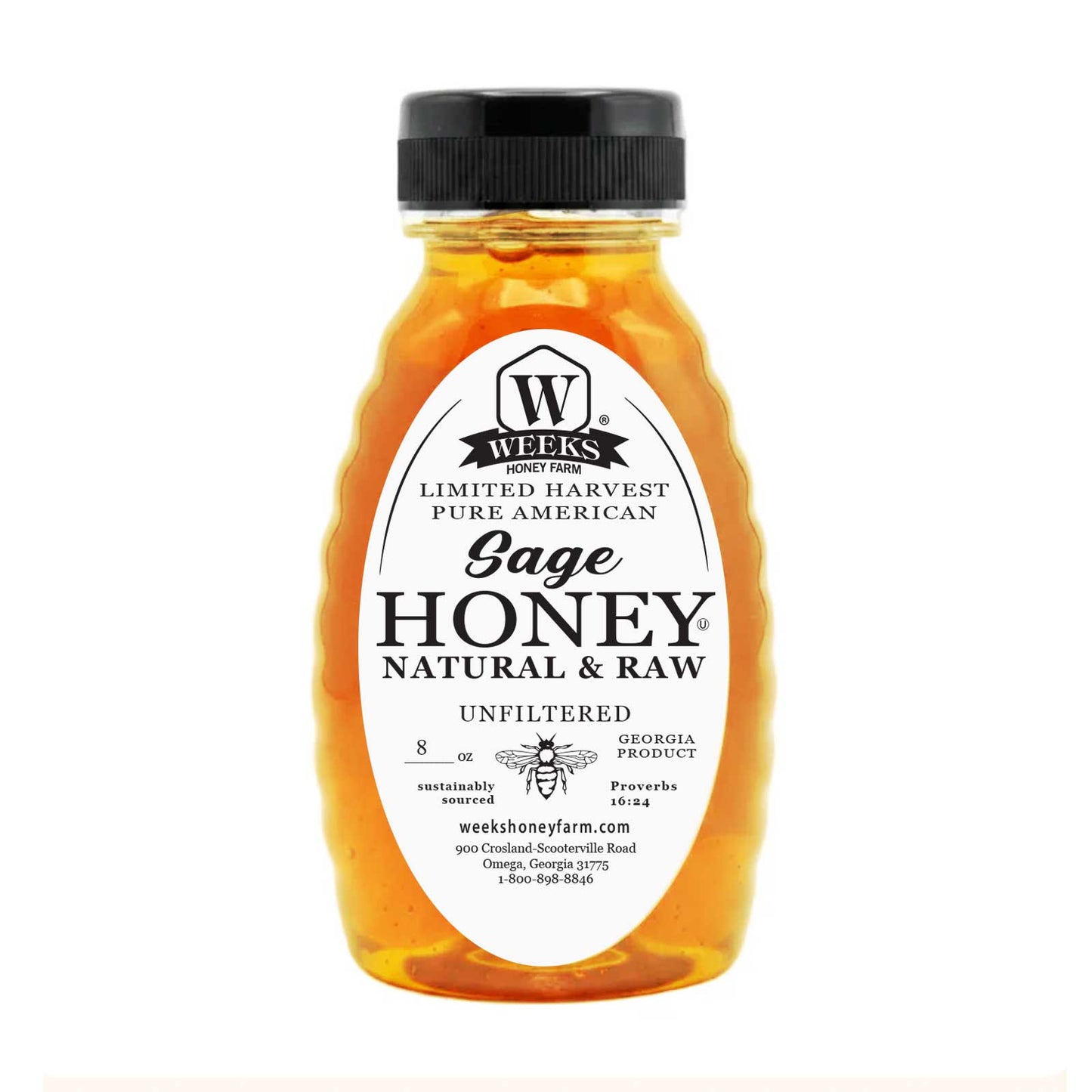 Raw Sage Honey | Rare California Wild Sage Blossom – Weeks Honey Farm