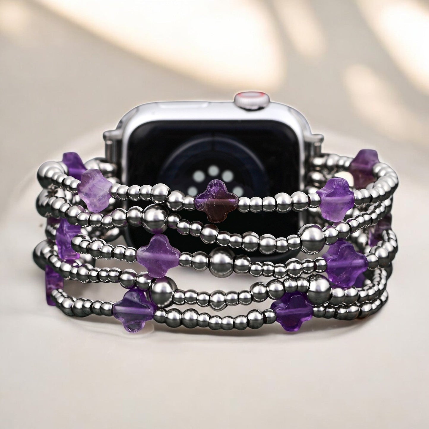 Celestial Charm Cross Stretch Apple Watch Strap