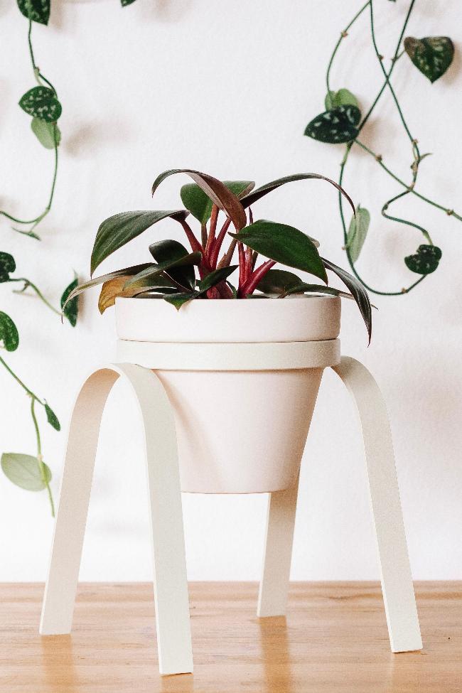 Metal Plant Stand with Pot