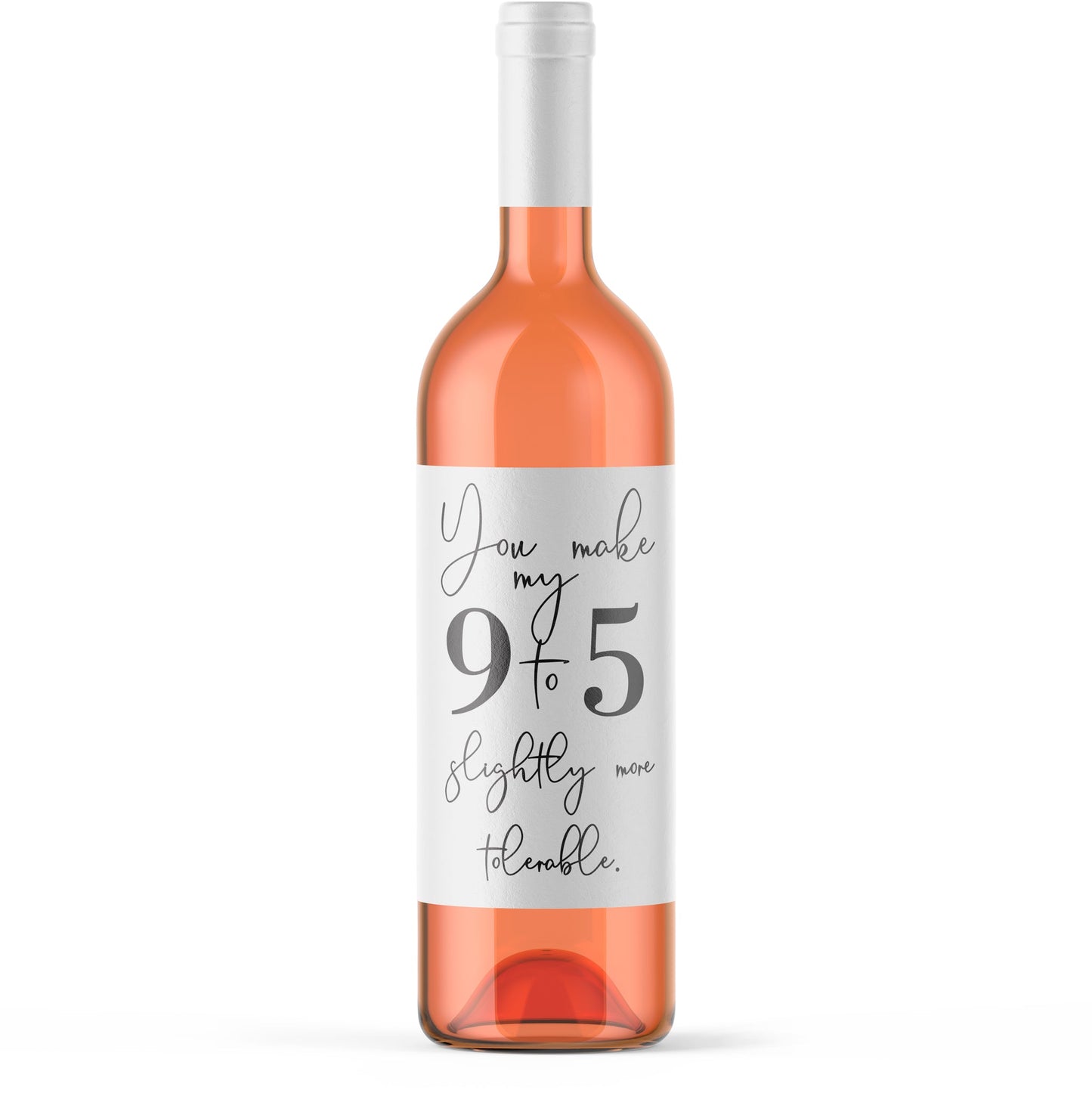 Funny Coworker Wine Labels, Pack of 8