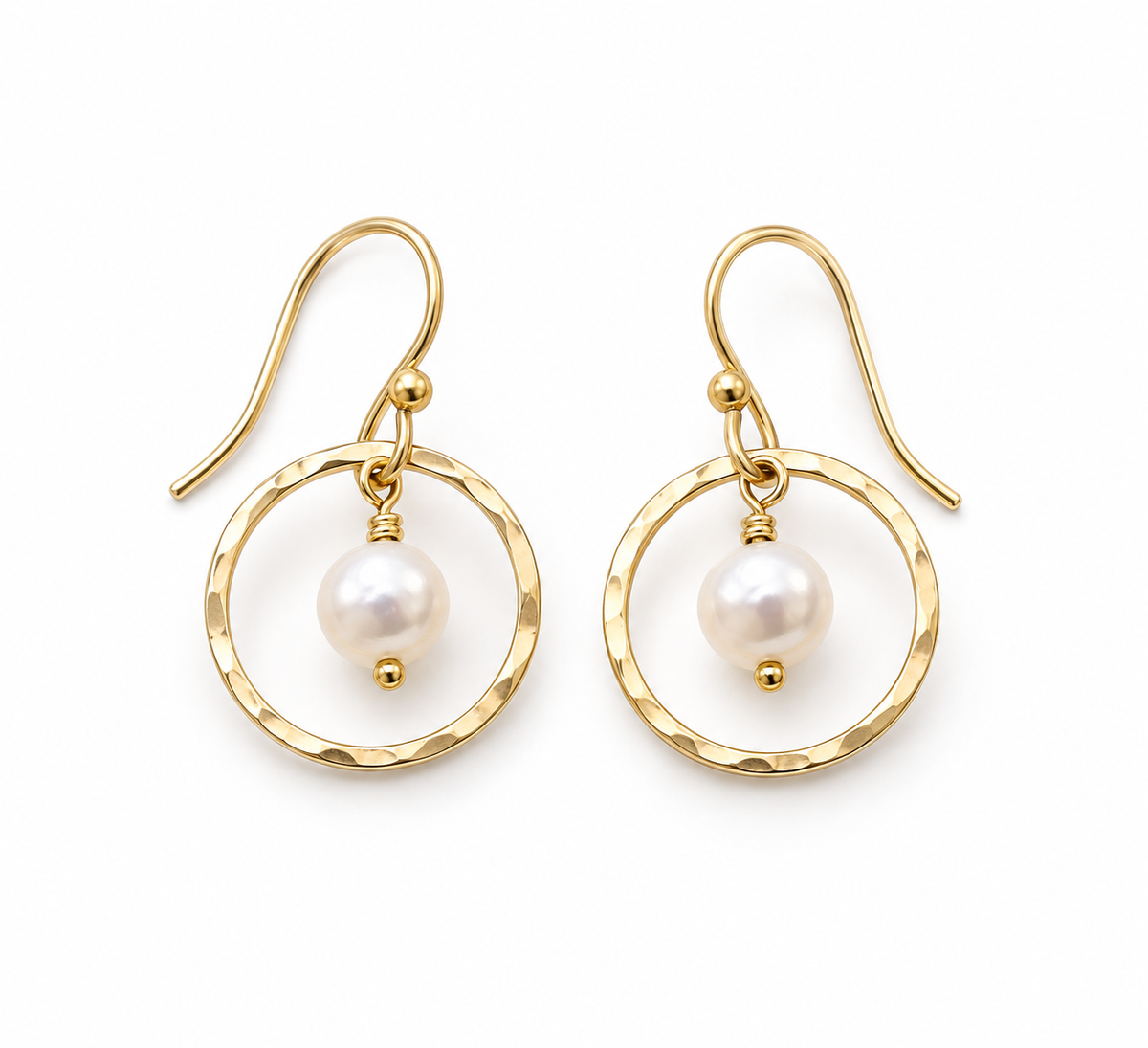 Orbit Pearl Earrings – Silver or Gold