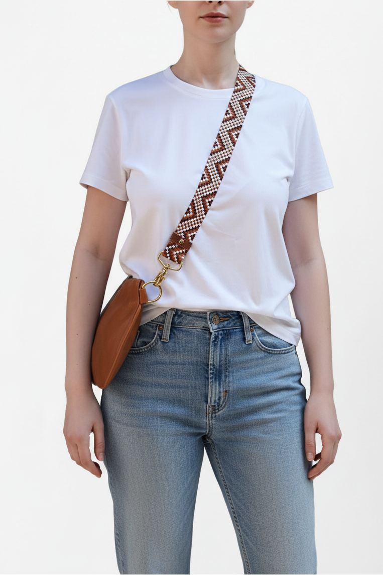 Alice Crossbody Bag, Brown Leather