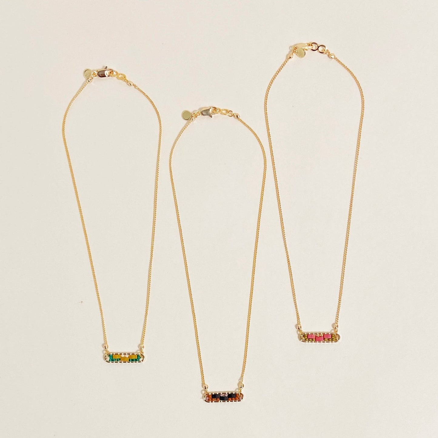 Abstract Necklace in Hibiscus