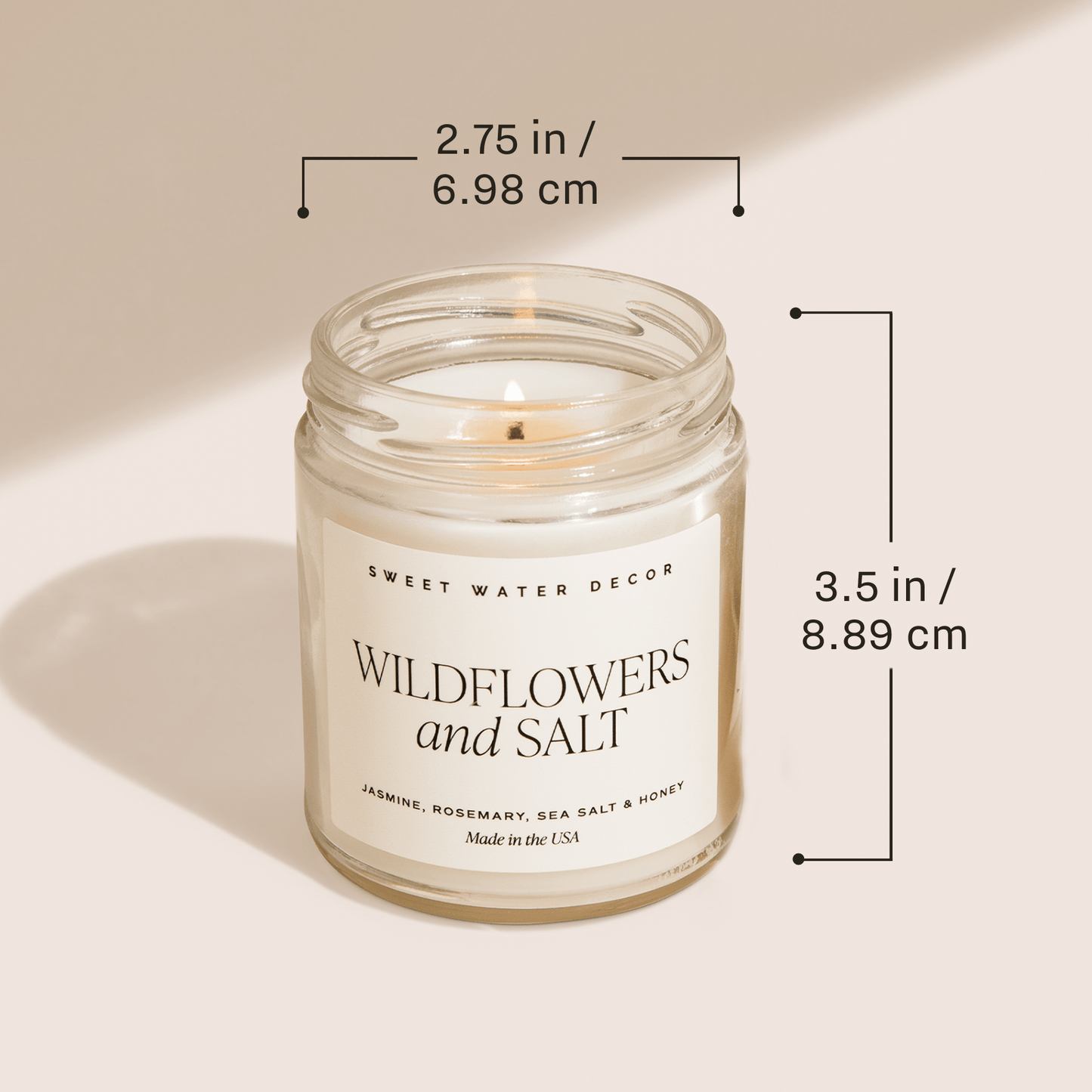 Sugar Cookies Soy Candle - 9 oz Patterned Clear Jar