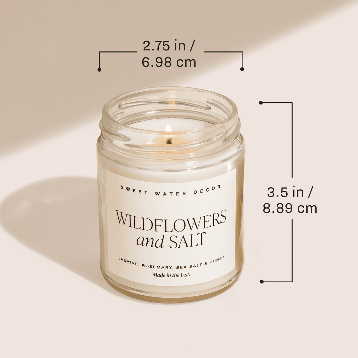 Let It Snow Soy Candle - Patterned 9 oz Clear Jar