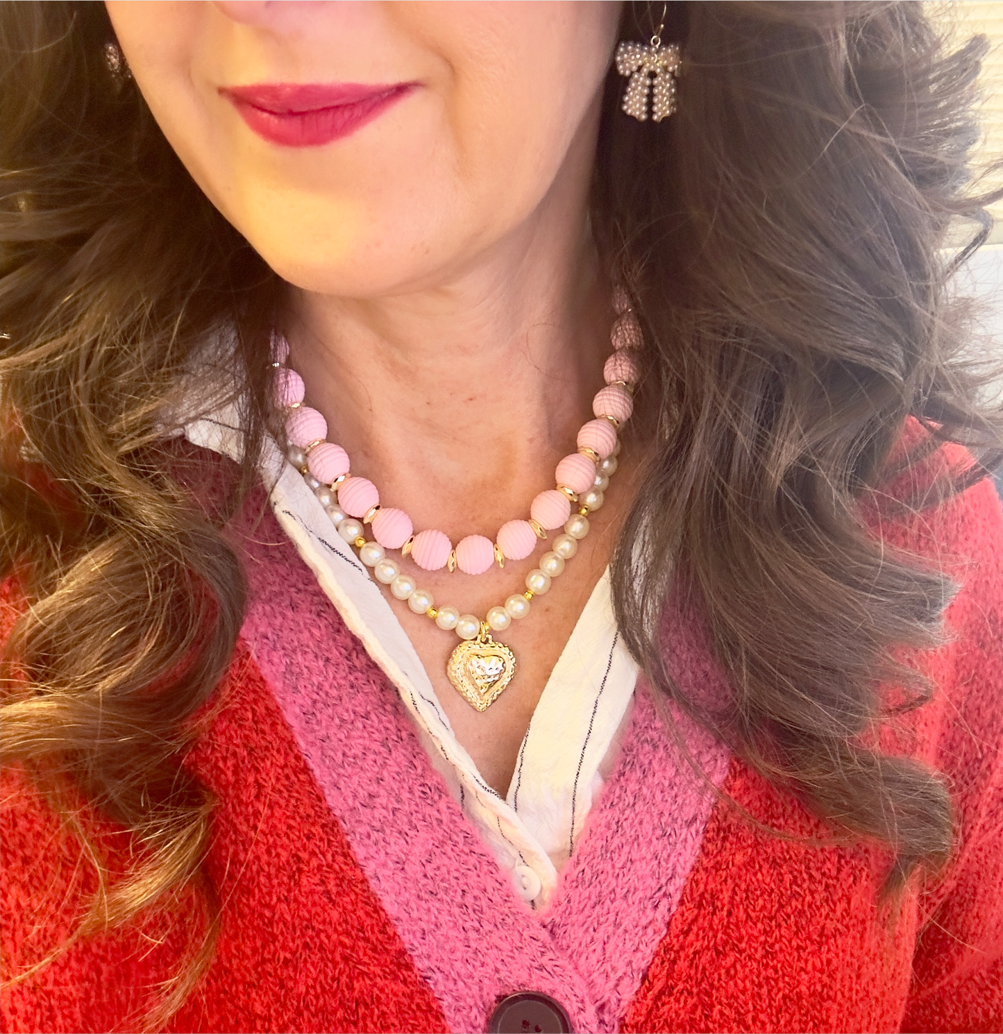 Bali Necklace - Pale Pink