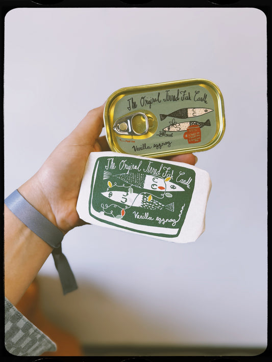 Tinned Fish Candle - Vanilla Eggnog