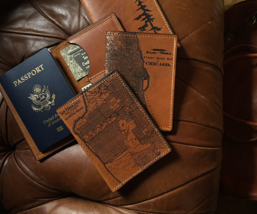 Dallas Map Passport Wallet