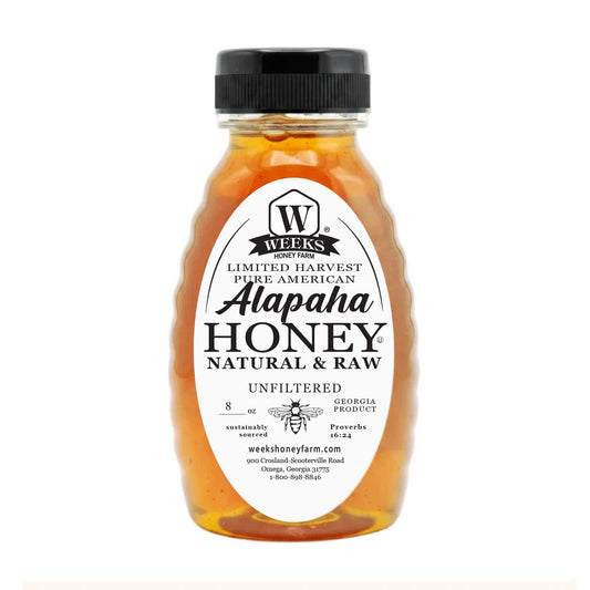 Premium Raw Alapaha Honey – Unfiltered Wildflower Blend from South | Weeks Honey Farm