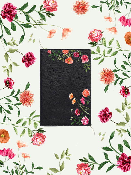 Bougainvillea Black Passport Holder | Bridal by Emily Mayne Studio x ALEPEL