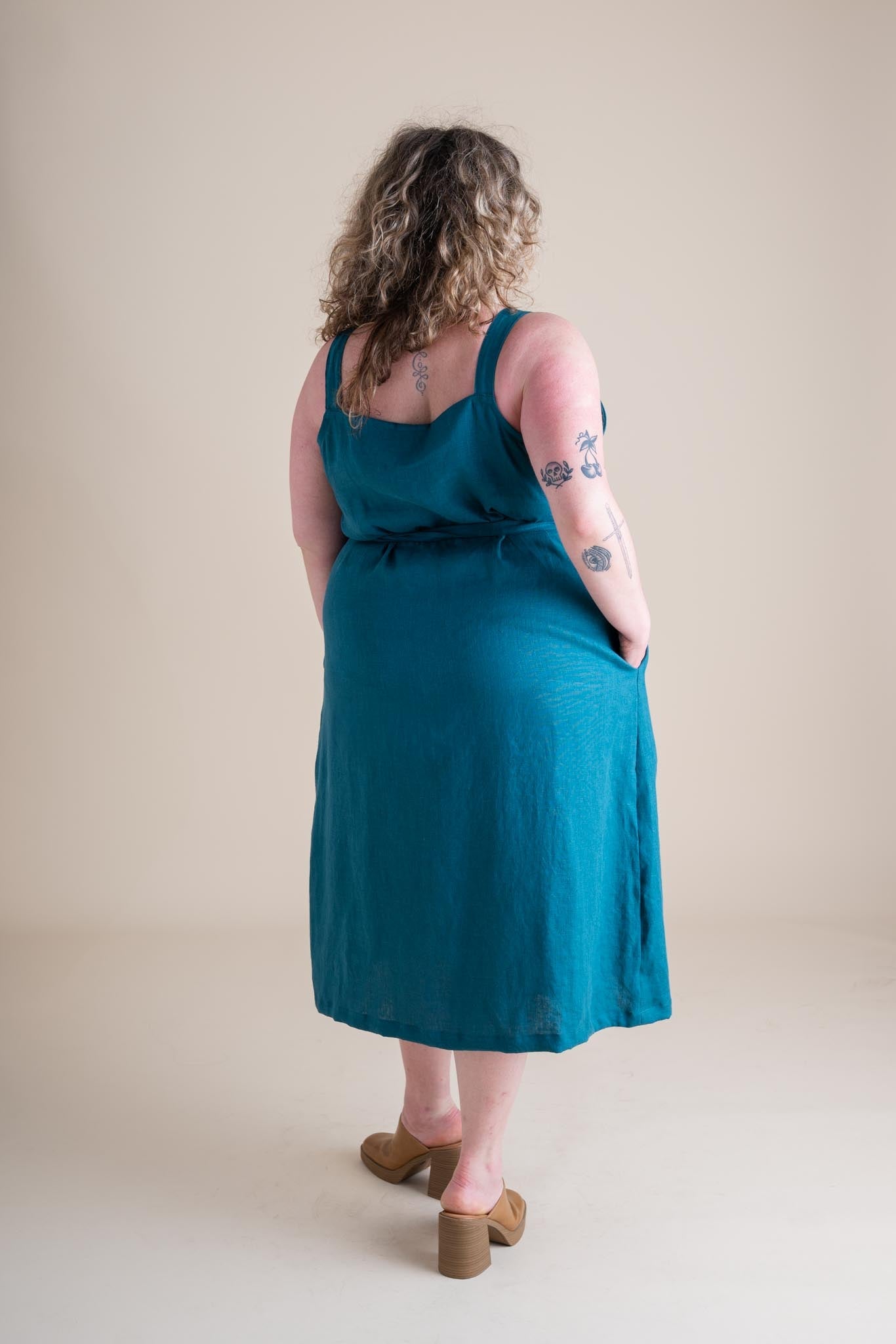 Rove Dress in Peacock