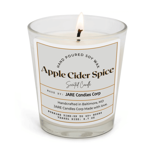 Apple Cider Spice - Cinnamon, Clove, Nutmeg - Soy Wax Scented Candle