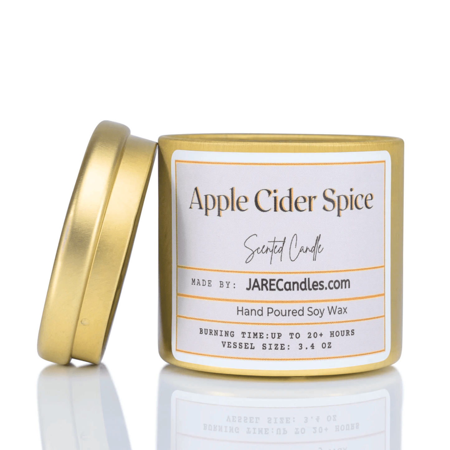 Apple Cider Spice - Cinnamon, Clove, Nutmeg - Soy Wax Scented Candle