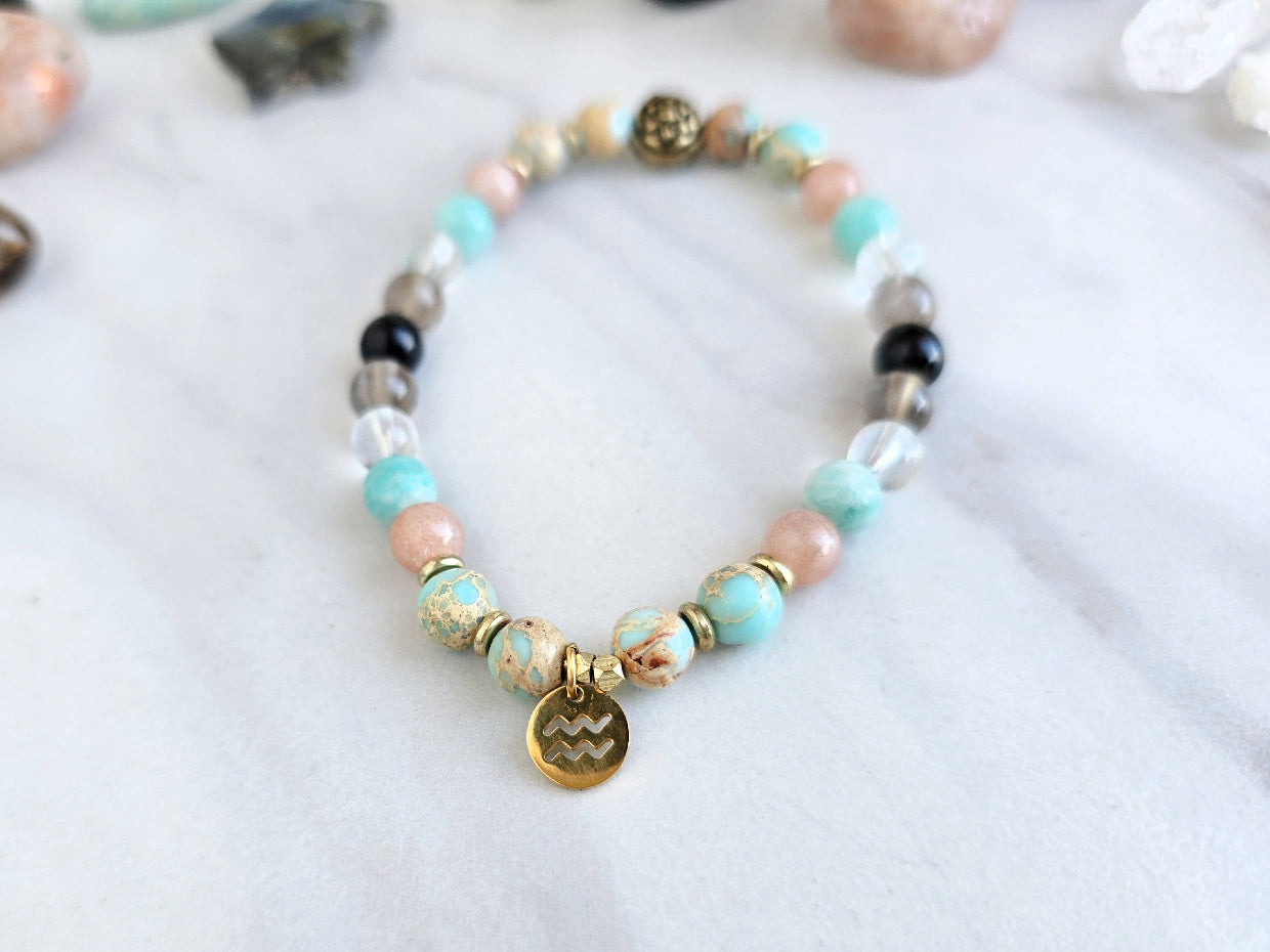Aquarius Zodiac Bracelet