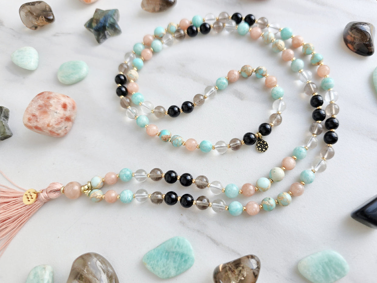 Aquarius Zodiac Mala