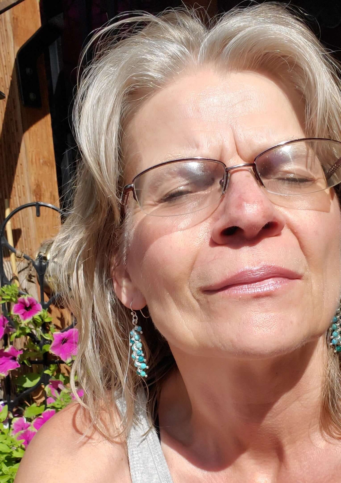 As Seen On TV Jane The Virgin Sterling Silver Turquoise Wire Wrapped Earrings