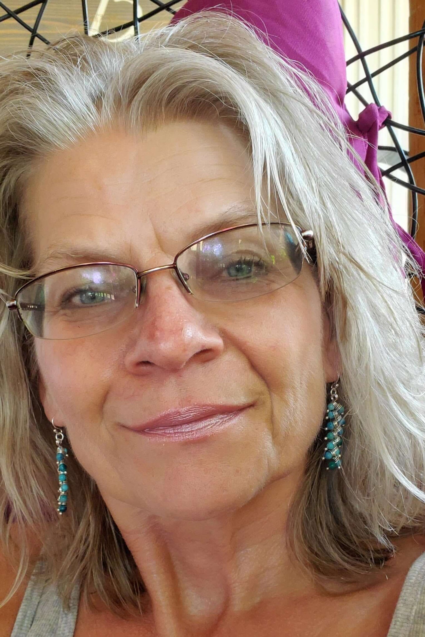 As Seen On TV Jane The Virgin Sterling Silver Turquoise Wire Wrapped Earrings