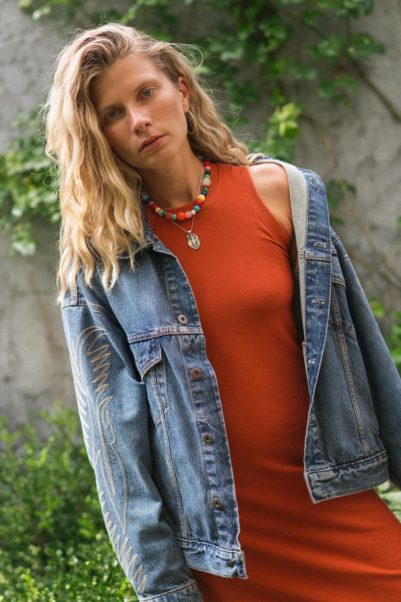 Serena Dress in Persimmon