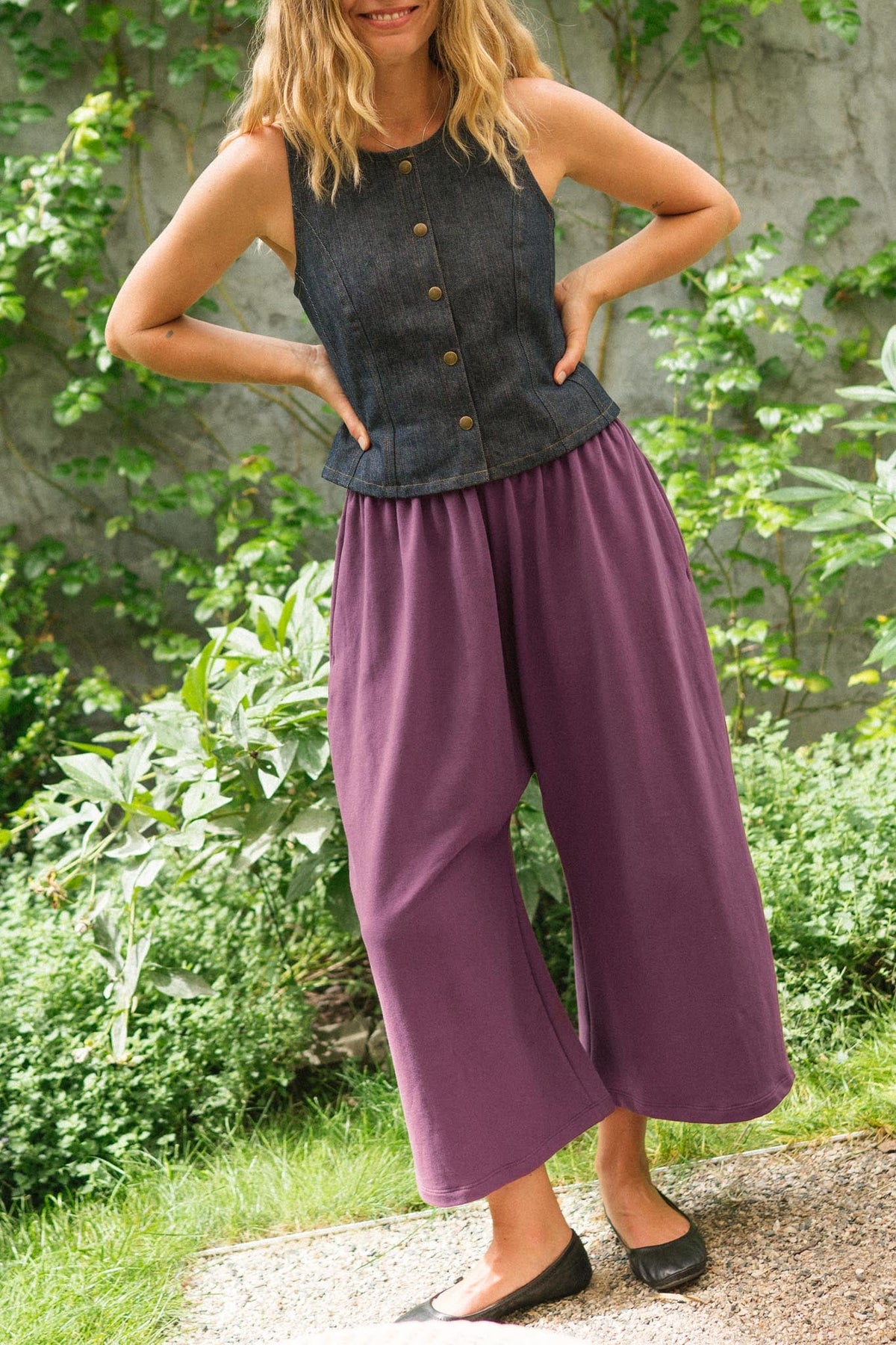 Katherine Vest in Cone Denim