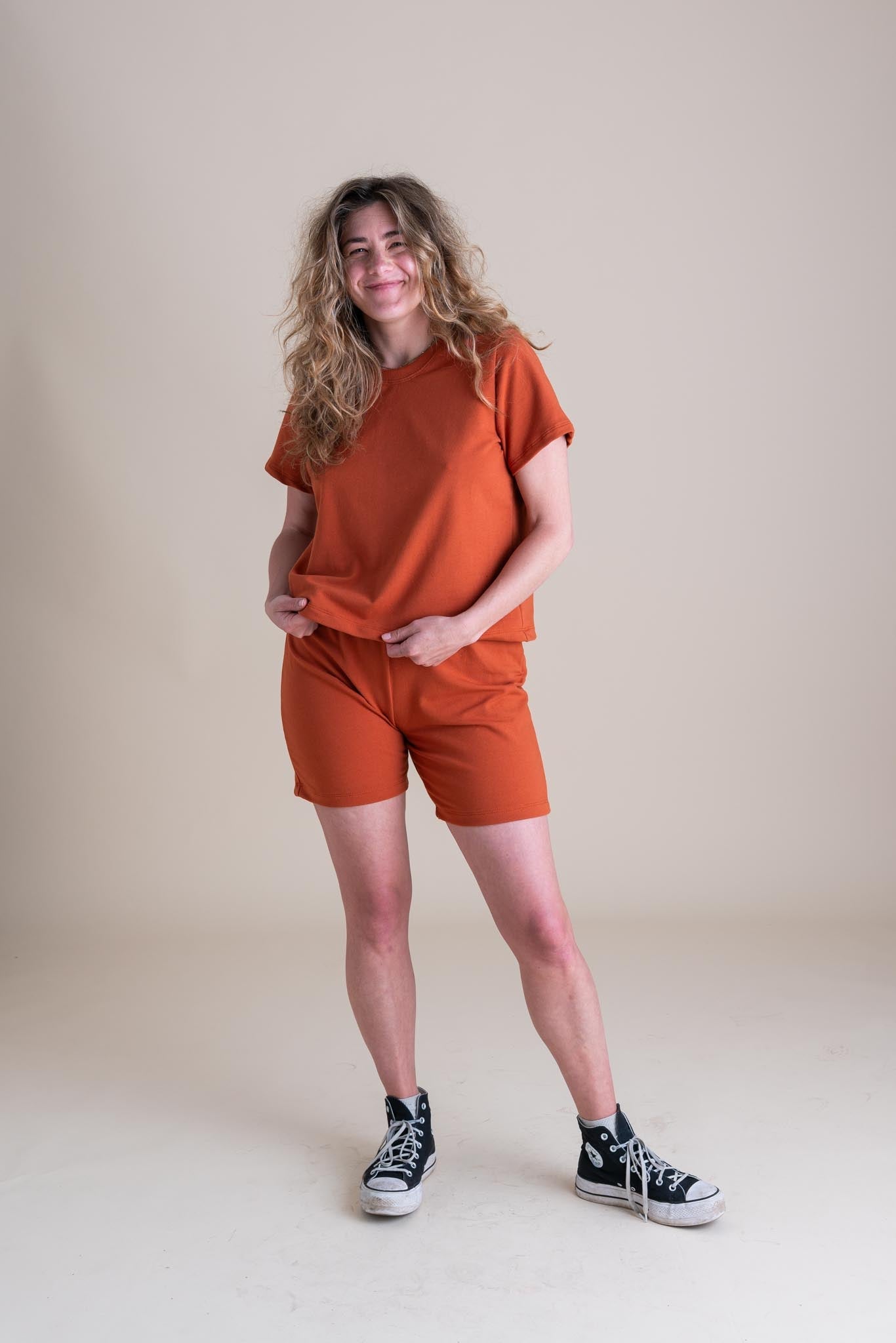 Liza Tee in Persimmon