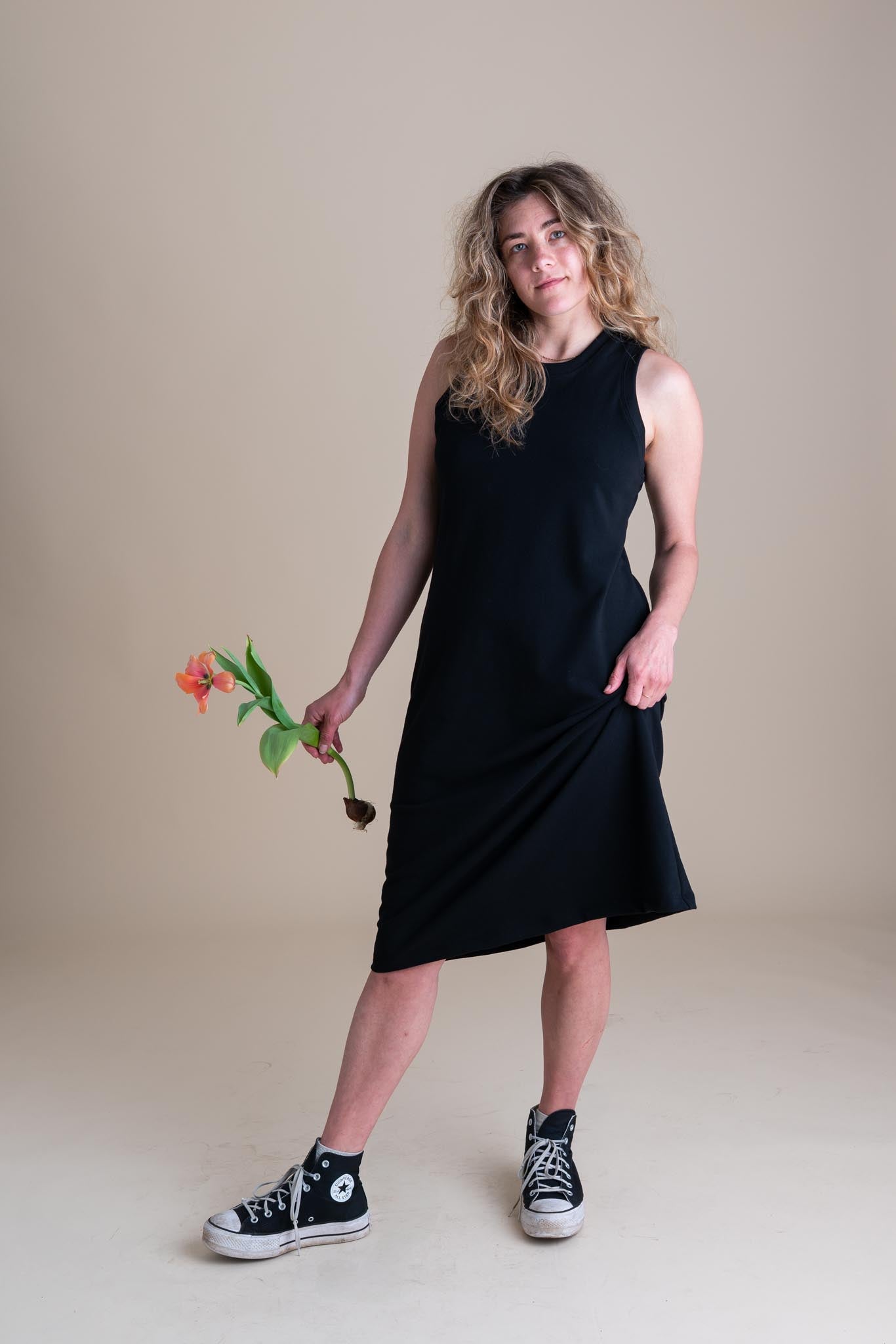 Serena Dress in Licorice