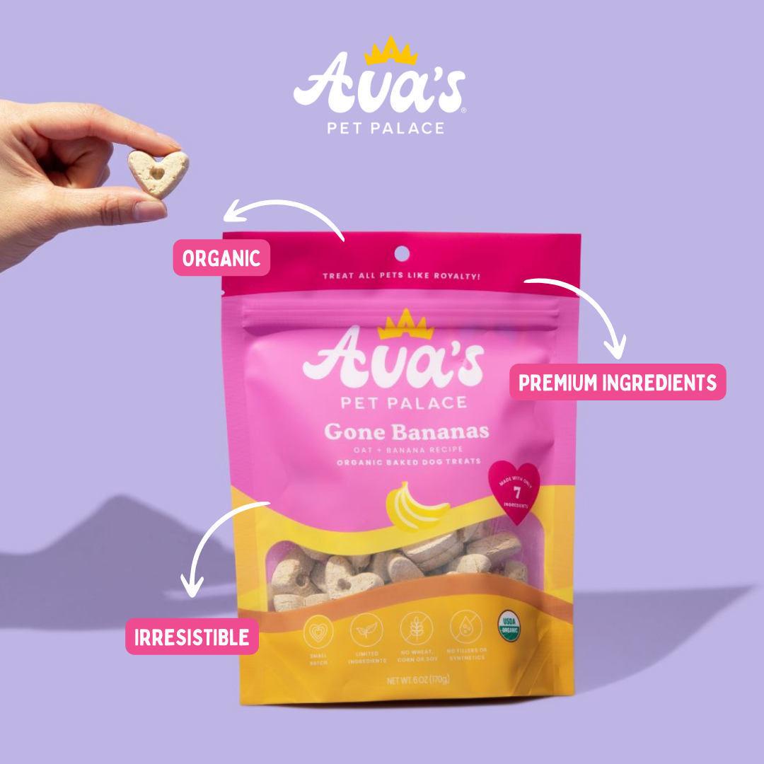 Organic Baked Dog Treats - Gone Bananas