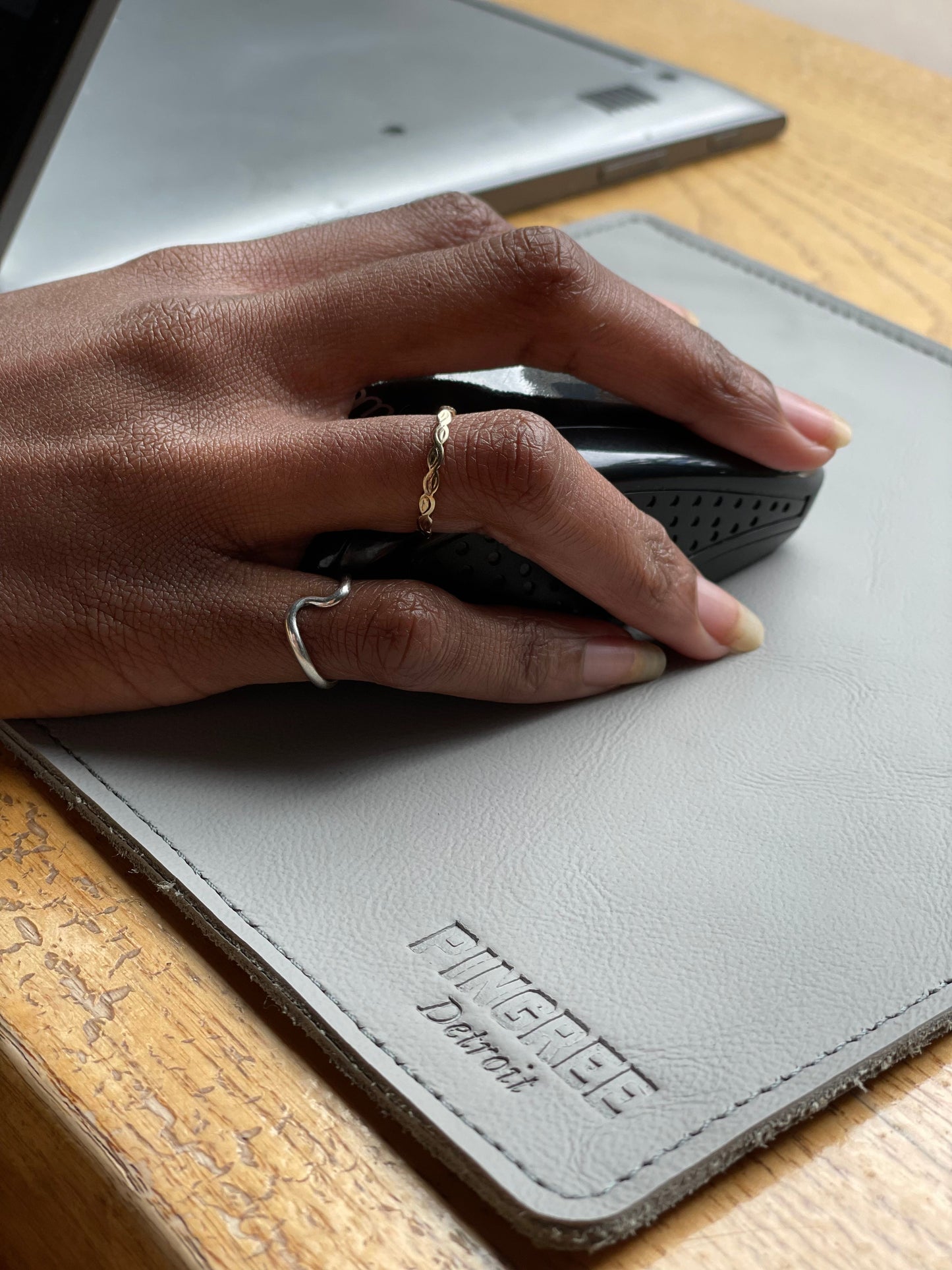 Motor City Leather Pad – Mouse Pad & Tray Insert