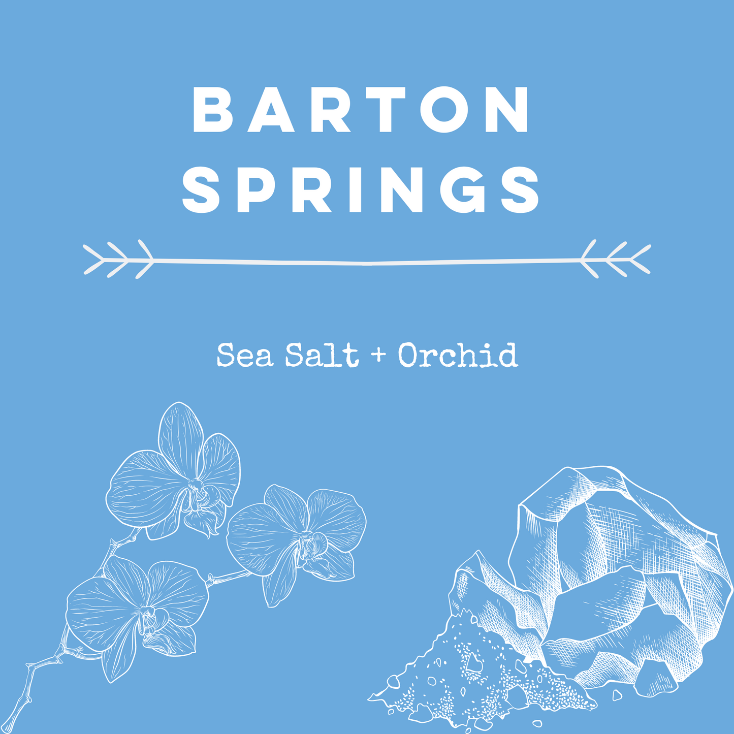 Barton Springs [Sea Salt + Orchid] Soy Candle