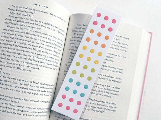 Button Candy Laminated Bookmark