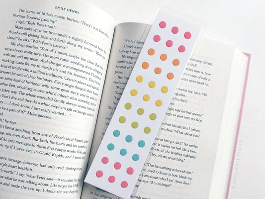 Button Candy Laminated Bookmark