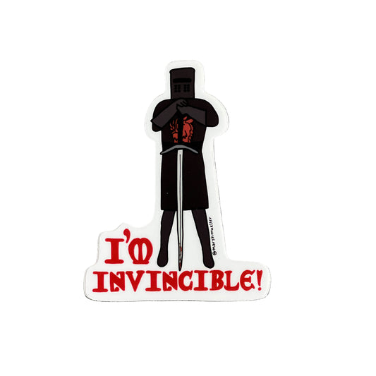 I'm Invincible! Black Knight Sticker