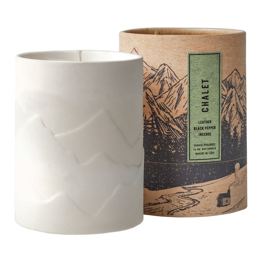 Chalet 12 oz. Balsam + Feather Mountain Candle