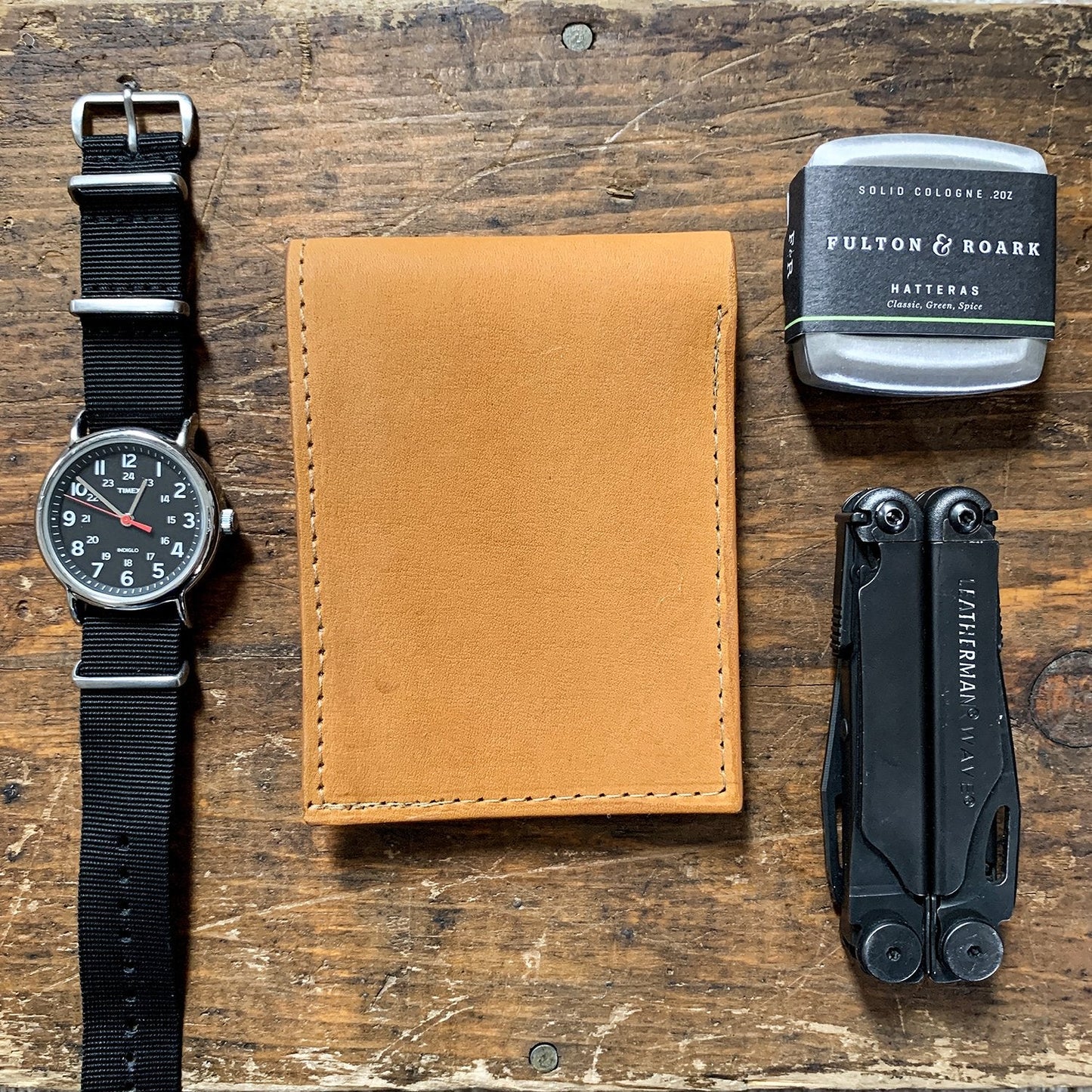 Heritage Wallet in Baseball Glove Leather