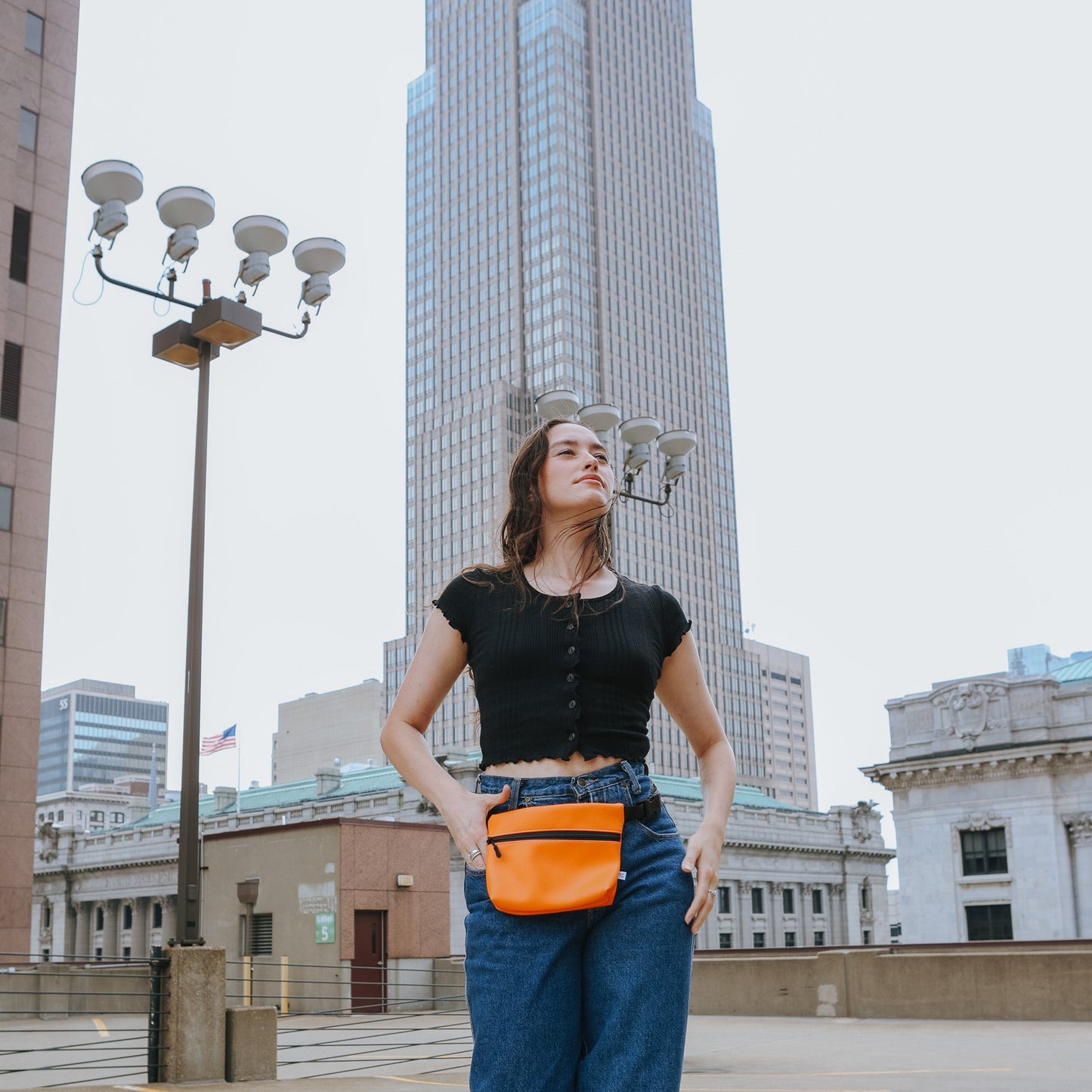 Navy Belt Bag Fanny Pack