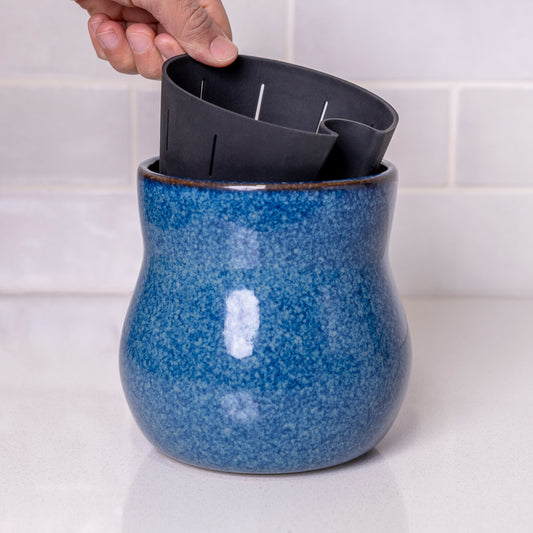 River Blue Plant Pot