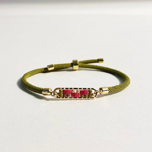 Abstract Bracelet in Hibiscus