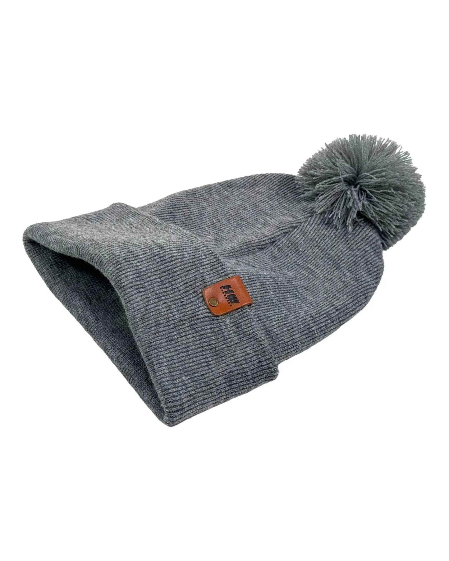HAAKWEAR PomPom Beanie - Made in USA - Koala Gray