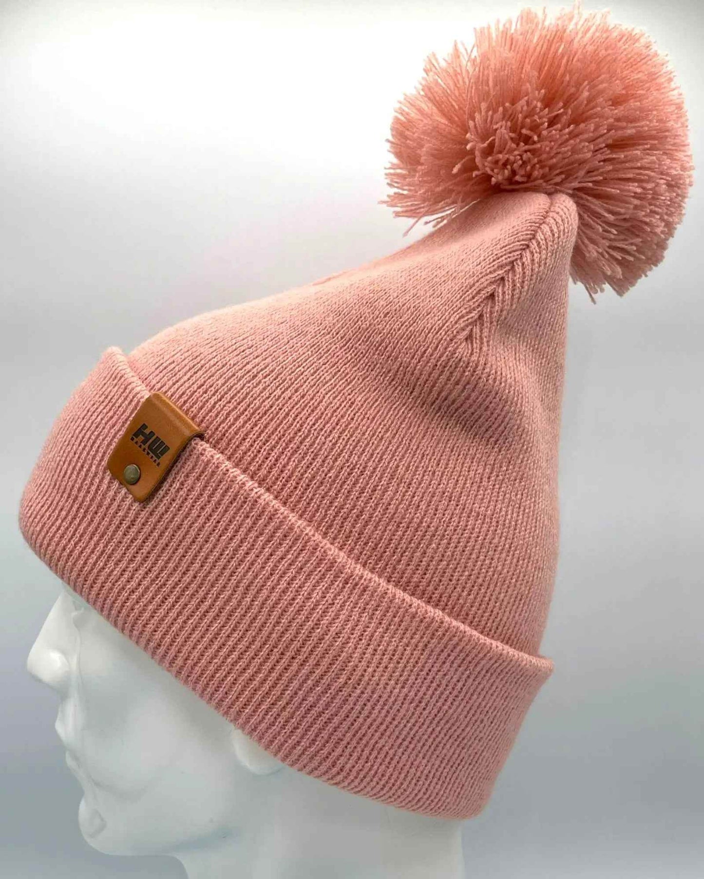 HAAKWEAR PomPom Beanie - Made in USA - Pearl Pink