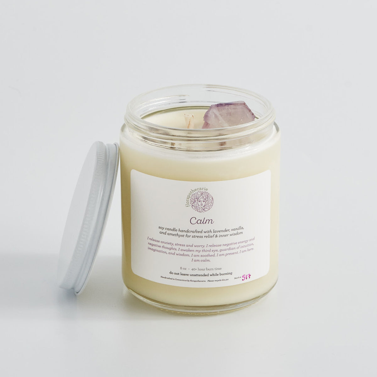 Calm Crystal Candle